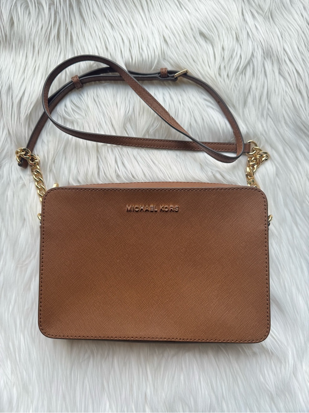Michael Kors Saffiano Leather Crossbody Bag